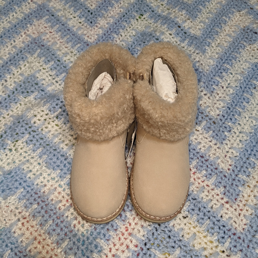 Zara Baby Line Boots Beige Size 9.5T (26)